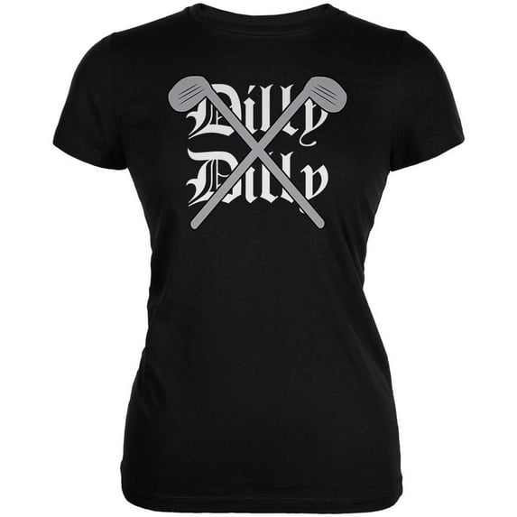 Dilly Dilly Golf Not Allowed Juniors Soft T Shirt Black MD