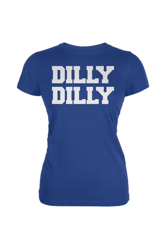 Dilly Dilly Juniors Soft T Shirt Royal LG