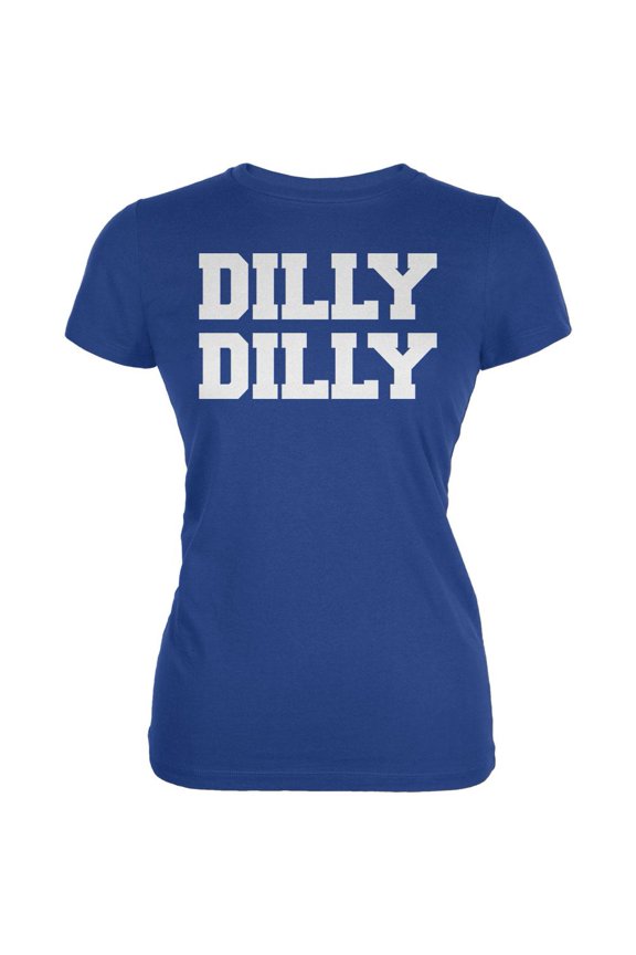 Dilly Dilly Juniors Soft T Shirt Royal X-LG