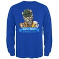 thumbnail image 1 of Dilly Dilly Oktoberfest Funny Cat Mens Long Sleeve T Shirt Royal X-LG, 1 of 1