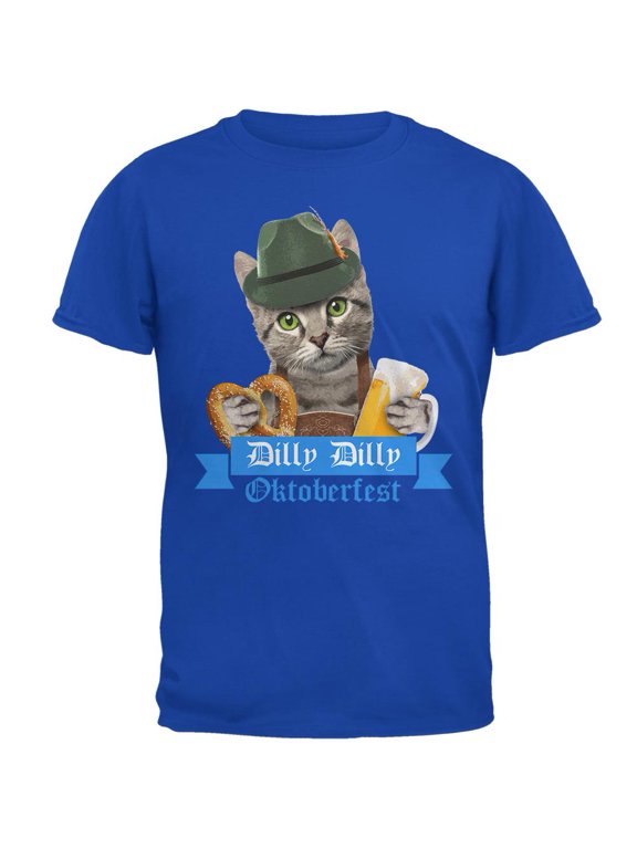 Dilly Dilly Oktoberfest Funny Cat Mens Soft T Shirt