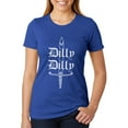 thumbnail image 1 of Dilly Dilly Sword Olde English Juniors Soft Heather T Shirt Heather Royal X-LG, 1 of 1