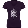 thumbnail image 1 of Dilly Dilly Sword Olde English Juniors V-Neck T Shirt, 1 of 1