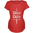 thumbnail image 1 of Dilly Dilly Sword Olde English Maternity Soft T Shirt Red LG, 1 of 1