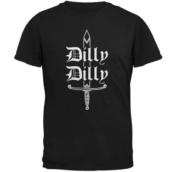 Dilly Dilly Sword Olde English Mens T Shirt Black 3X-LG