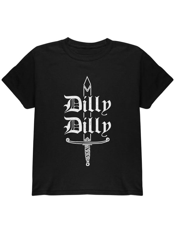Dilly Dilly Sword Olde English Youth T Shirt Black Youth X-SM