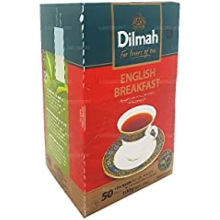 Dilmah English Breakfast Ceylon Tea - 50 Tea Bags 100G