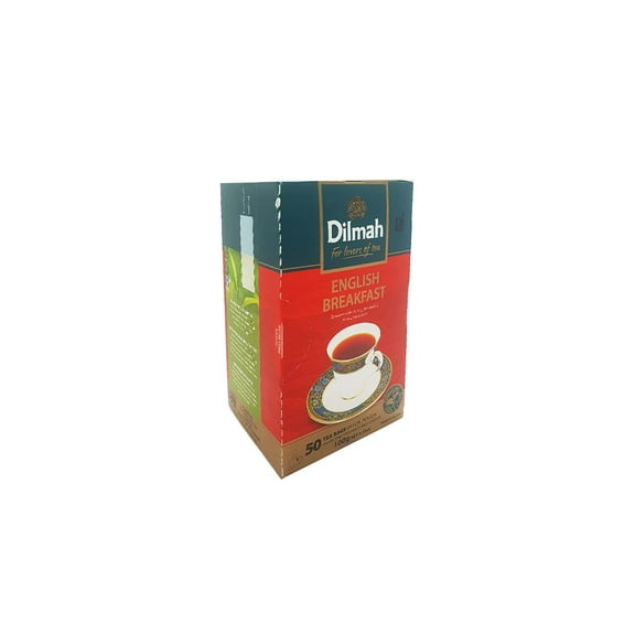 Dilmah English Breakfast Tea - Pure Ceylon Black Tea Box Sri Lanka Dilmah Tea Bags - 50 Tea Bags 100g (3.53 oz)