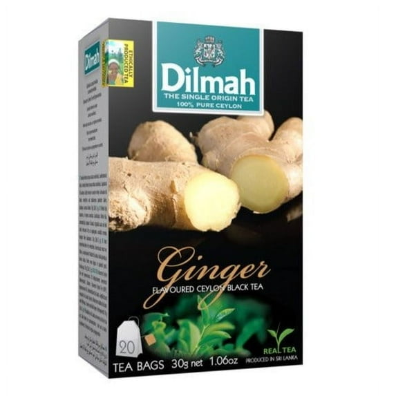 Dilmah Ginger Flavored Ceylon black tea 20 tea bags