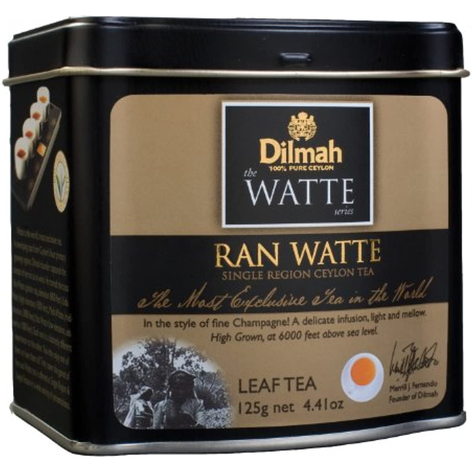 Dilmah Tea, Ran Watte Tea, Loose Leaf, 4.41-Ounce Tins (Pack Of 3) 