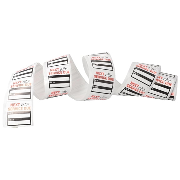 Diluopei 100Pcs/Roll Car Oil Change Service Reminder Sticker Casement Stock Stickers