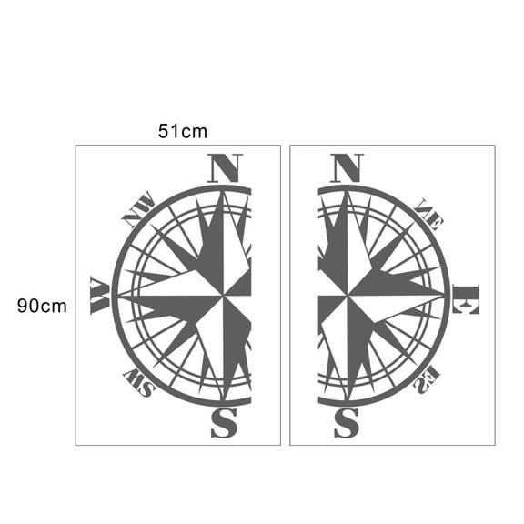 Diluopei 2X Motorhome Graphics Stickers Decals Camper Van Caravan Black