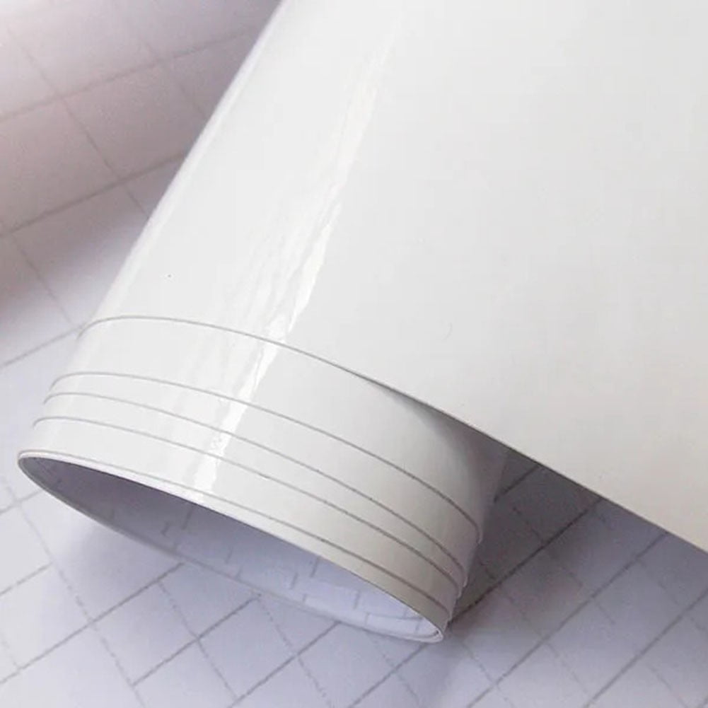 Diluopei 30*300Cm Car Gloss White Vinyl Film Wrap Sticker Decal Air Bubble