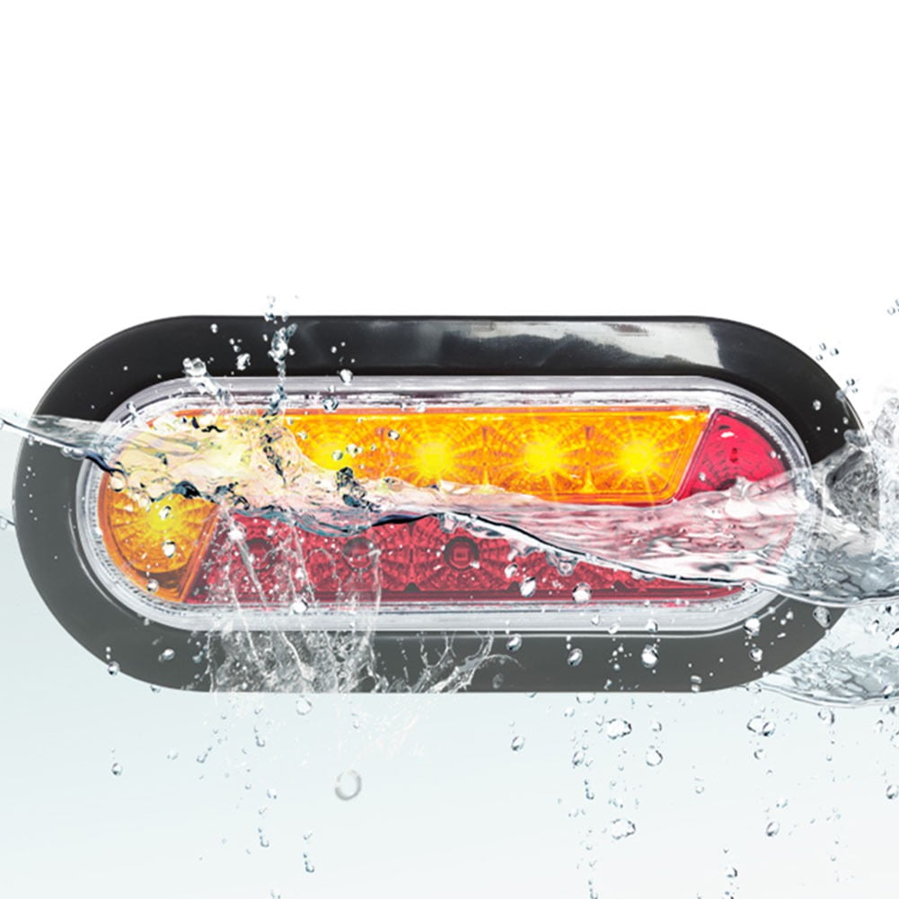Diluopei Oval 12Led Corner Side Marker Indicator Rear Tail Light Lamp For Truck Trailer