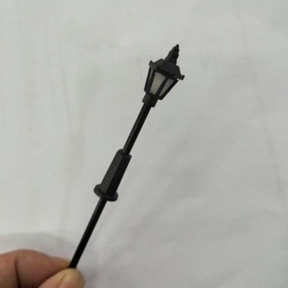 Diluopel 10 X Model Railway Train Lamp Post 00 Gauge Plastic Street Lights Led