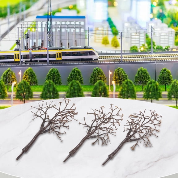 Diluopel 10Pcs 12Cm Scenery Landscape Model Bare Tree Trunk Simulation Plant Decoration