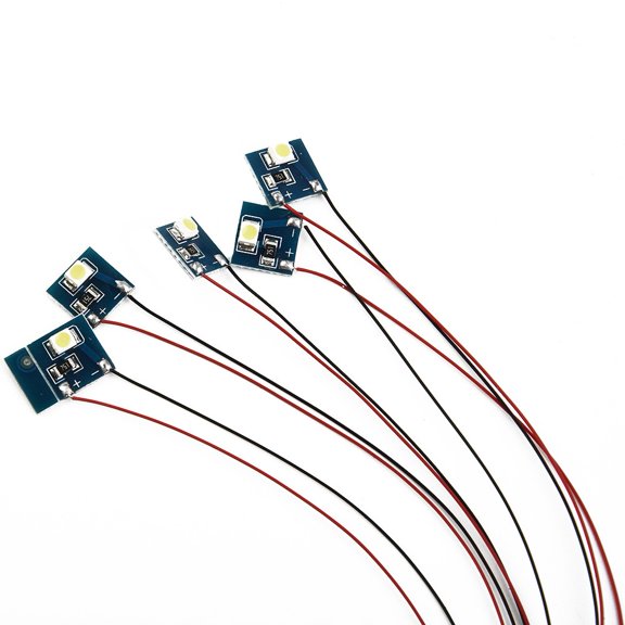 Diluopel 5Pcs 12V Leds For Model Railway Building Interior Lighting For Oo Ho-Cold Light