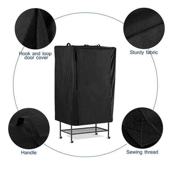 Diluopel Bird Cage Cover Black-Out Birdcage Cover Breathable Washable
