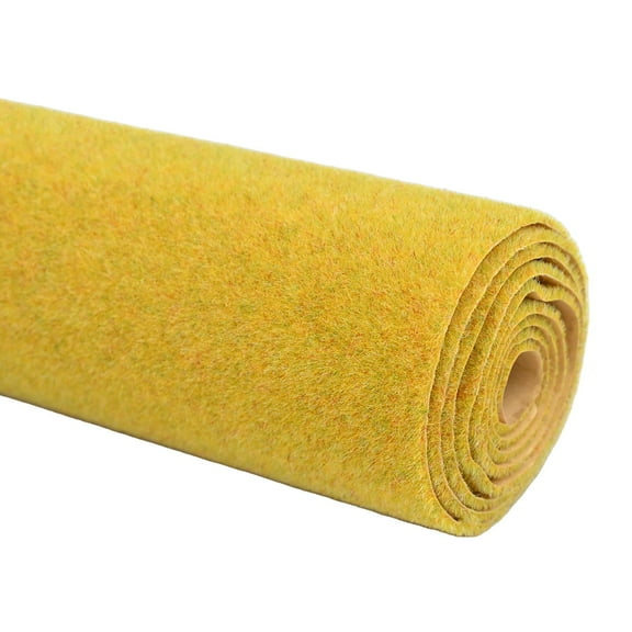 Diluopel Grass Landscape Mat Rolls Wargame Scenery Sand Table Railway Model Accessories-Yellow 33*100Cm