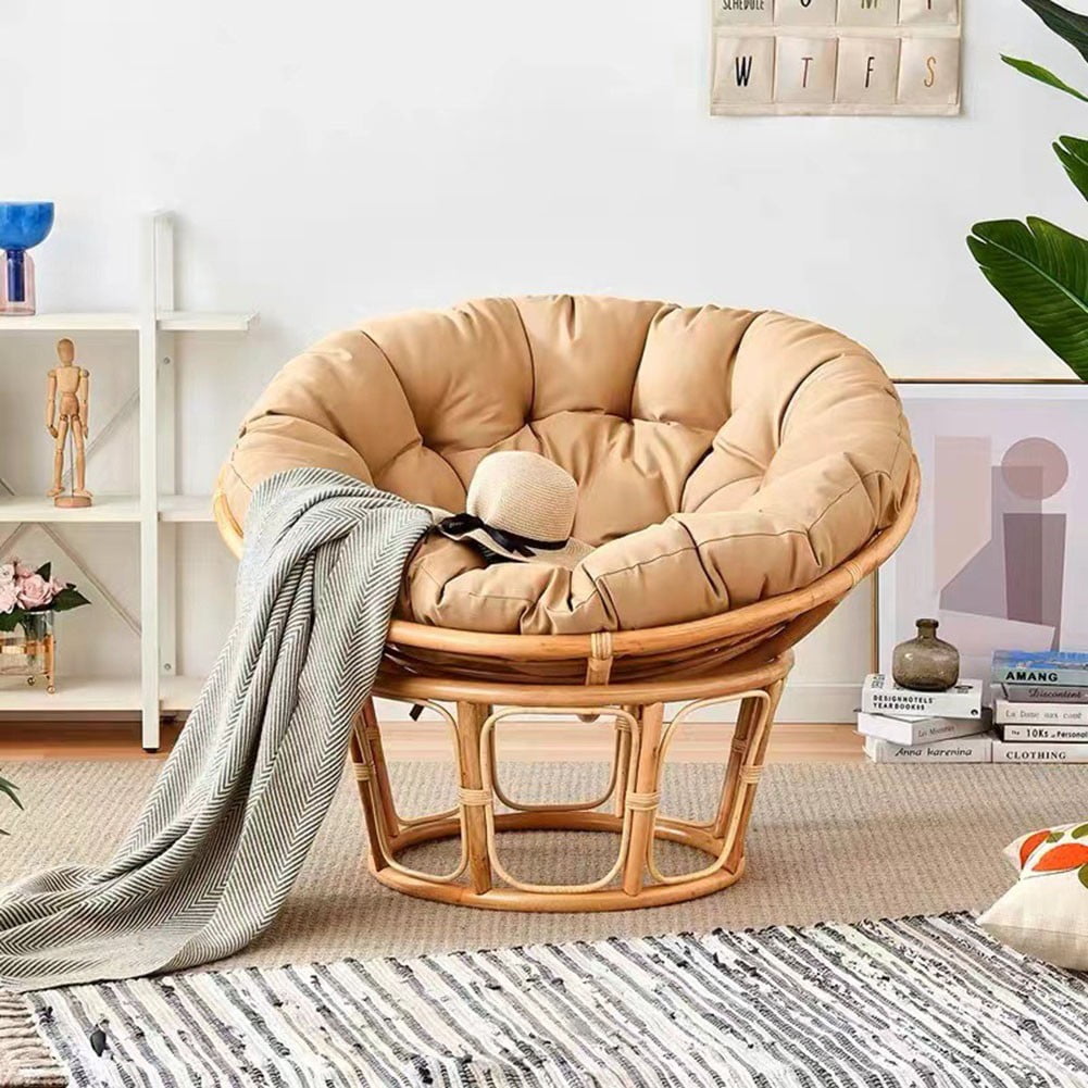 Diluopel Waterproof Chair Rocking Chair Hanging Basket Chair Papaya Chair Round -A