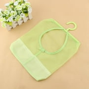 Dilwe Multipurpose Clothespin Bag with Hanger, Hanging Mesh Drying Bag Laundry Shower Caddy Kitchen Bathroom Storage Organizer