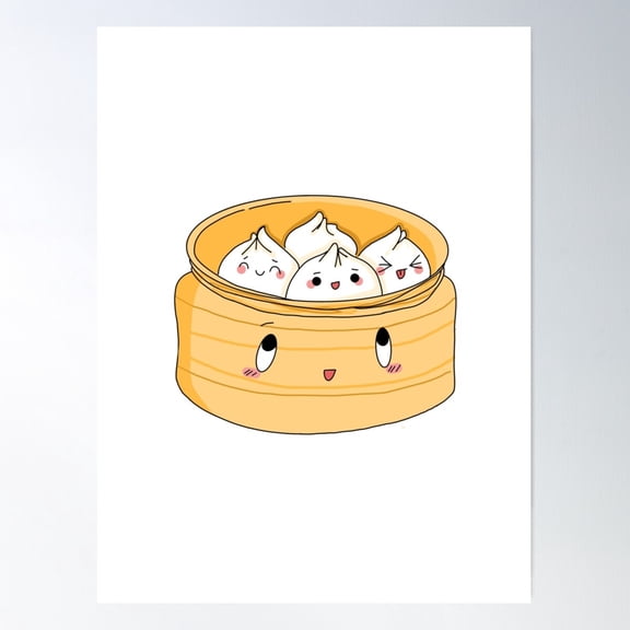 Dim Sum Poster Wall Art, Modern Wall Decor For Living Room Bedroom, 8x12 UNFRAMED