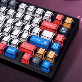 DimGlow Mechanical Keyboard Keycaps Replacement Decor Solutions  Vintage Comics Edition