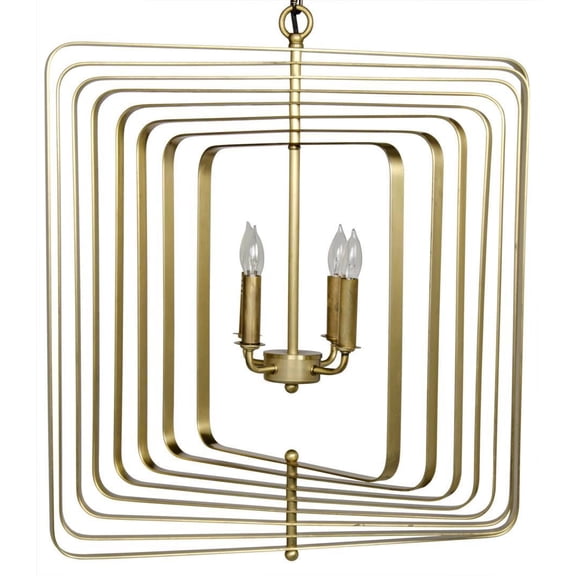 Dimaclema Small Antique Brass Chandelier-Timeless Elegance by Noir