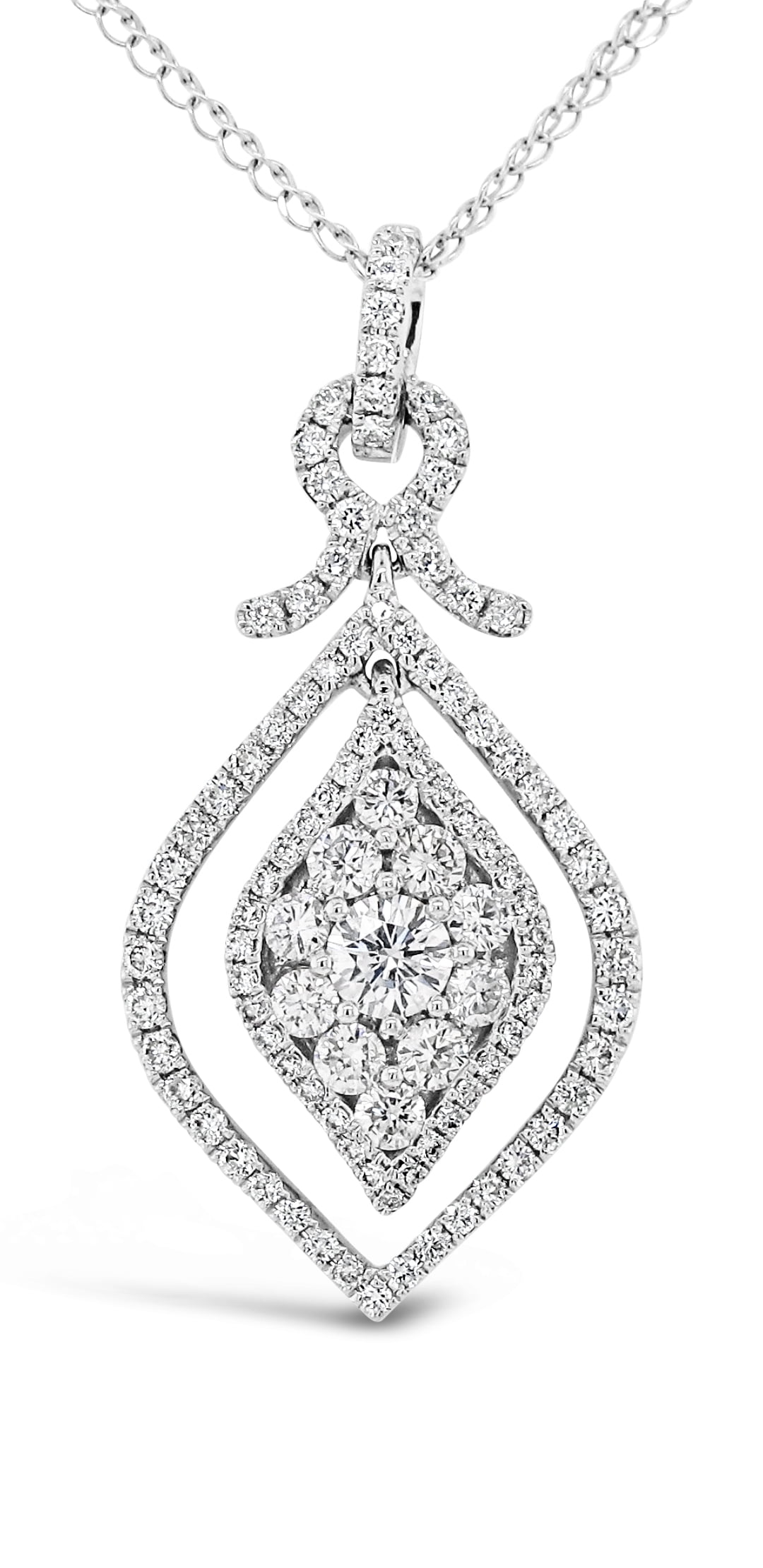 Dimaya Fine Jewelry 18K White Gold TDW White Diamond