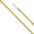 thumbnail image 1 of Dimaya Fine Jewelry Genuine 14k Yellow Gold 5mm Wide Miami Cuban Chain Necklace for Men and Women - Available in 22" 24" 26", 1 of 2