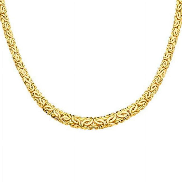 Dimaya Fine Jewelry NK-0270 14K Yellow Gold Ladies Hollow Oval