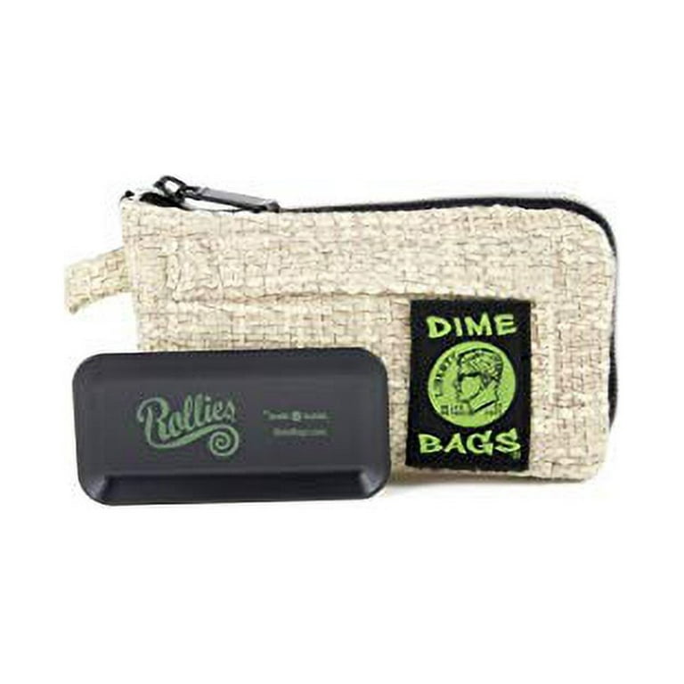 Dime Bags All-in-One Padded Pouch with Accessory Tray and Carbon Filter  Pocket (7 Inch, Tan)
