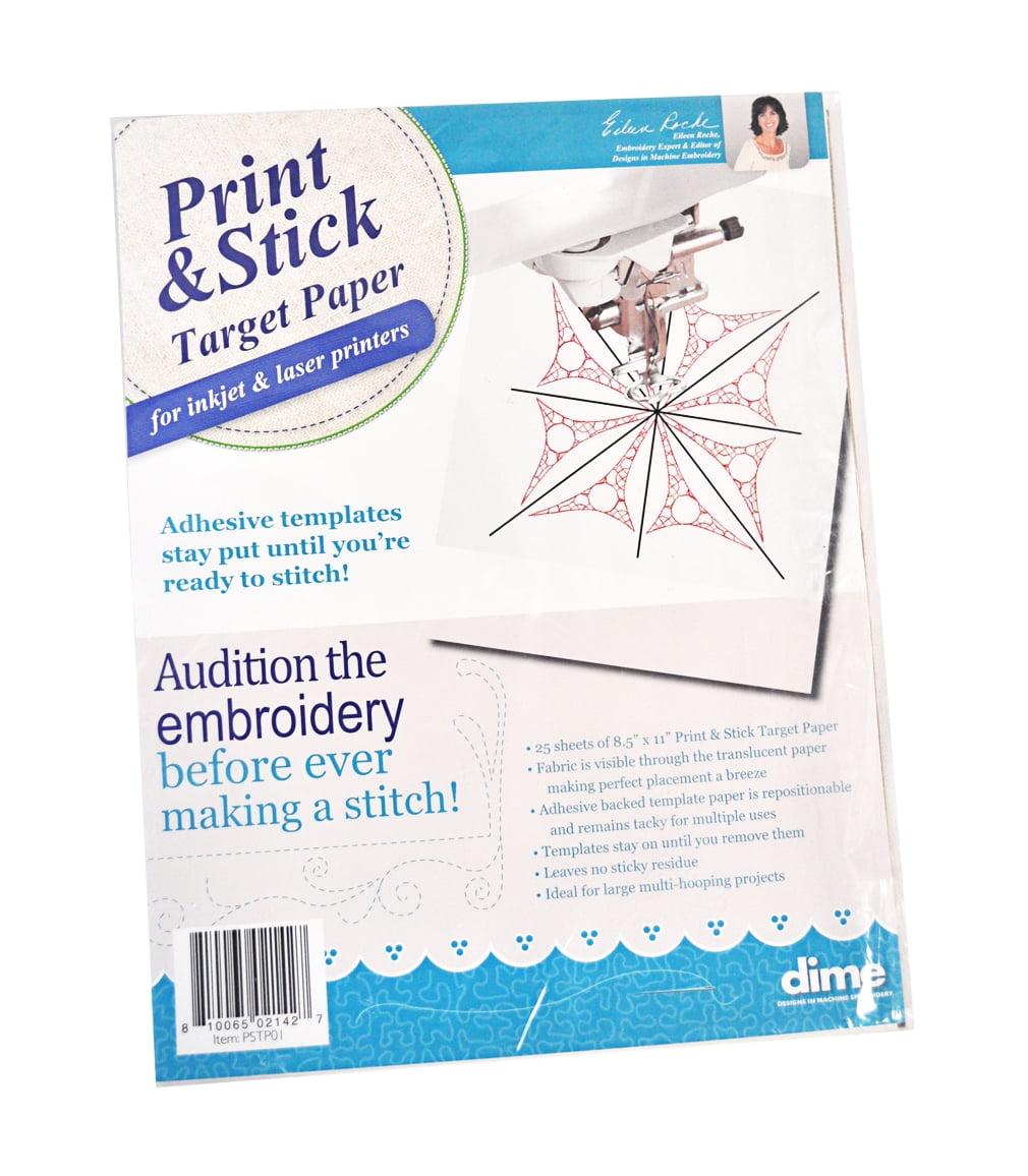 Dime Print & Stick Target Paper for Inkjet & Laser Printers