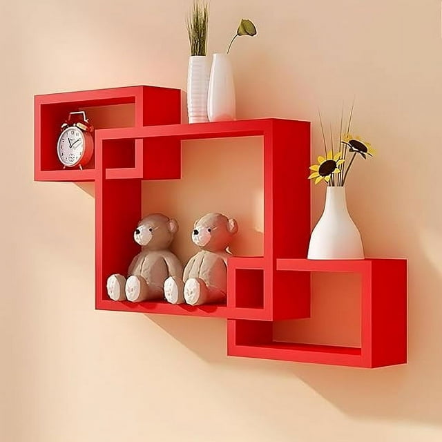 Dime Store Interlock Wall Mount Wall Shelf For Living Room And Home