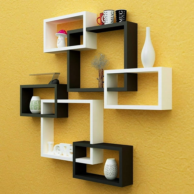 Dime Store Interlock Wall Mount Wall Shelf For Living Room And Home