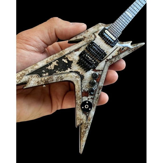 Dimebag Dean Rust Razorback 10 Inch Miniature Guitar Replica Collectible