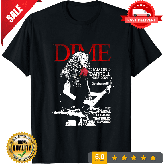 Dimebag Darrell T-Shirt Damageplan Cowboys from Hell Metal Magic, LIMITED EDITION-TH66866