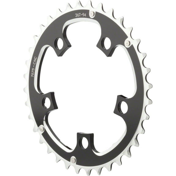 Dimension Multi Speed Outer Chainring 44t 94 BCD 8/9/10-Speed Aluminum Black
