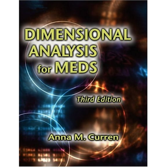 Pre-Owned Dimensional Analysis for Meds (Paperback) by Anna M Curren, Laurie D Munday