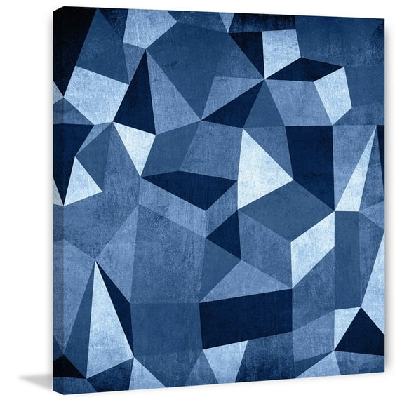 "Dimensional Blocks" Painting Print on Wrapped Canvas
