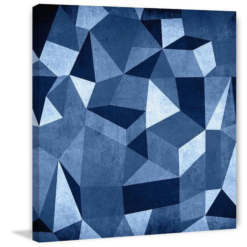 "Dimensional Blocks" Painting Print on Wrapped Canvas