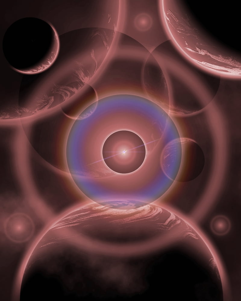 Dimensional Doorway of the Universe Canvas Art - Mark StevensonStocktrek Images (13 x 16)