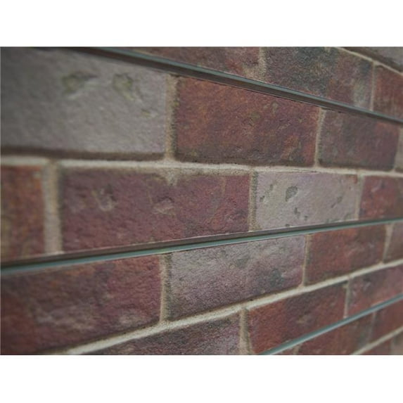 Dimensional Impact 2P-SW-B-R 3D Textured Slatwall - Brick - Red