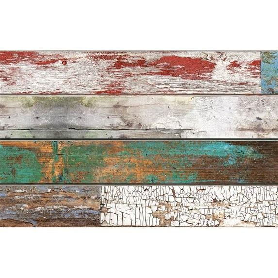 Dimensional Impact 2P-SW-OP-M 3D Textured Slatwall - Old Paint - Mixed