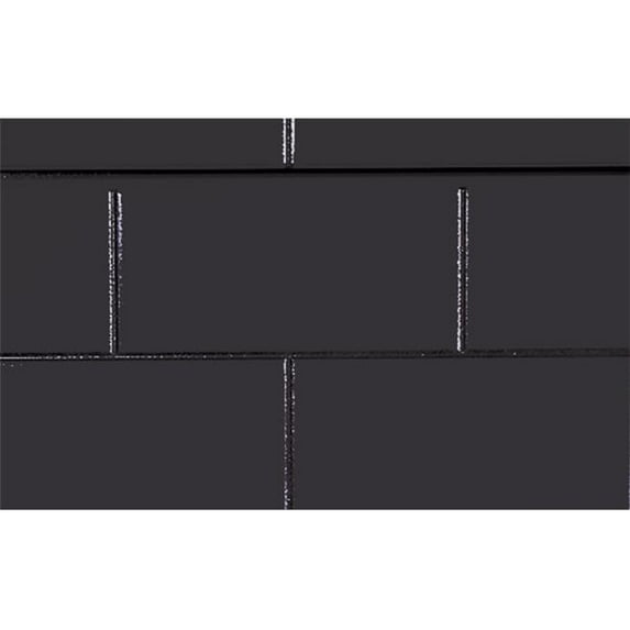 Dimensional Impact 2P-SW-ST-B 3D Textured Slatwall - Subway Tile - Black