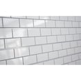thumbnail image 1 of Dimensional Impact 2P-SW-ST-W 3D Textured Slatwall - Subway Tile - White w/ Grey Grout, 1 of 1