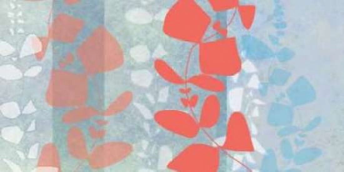 Dimensional Leaves Canvas Art - Jan Weiss (24 x 48)