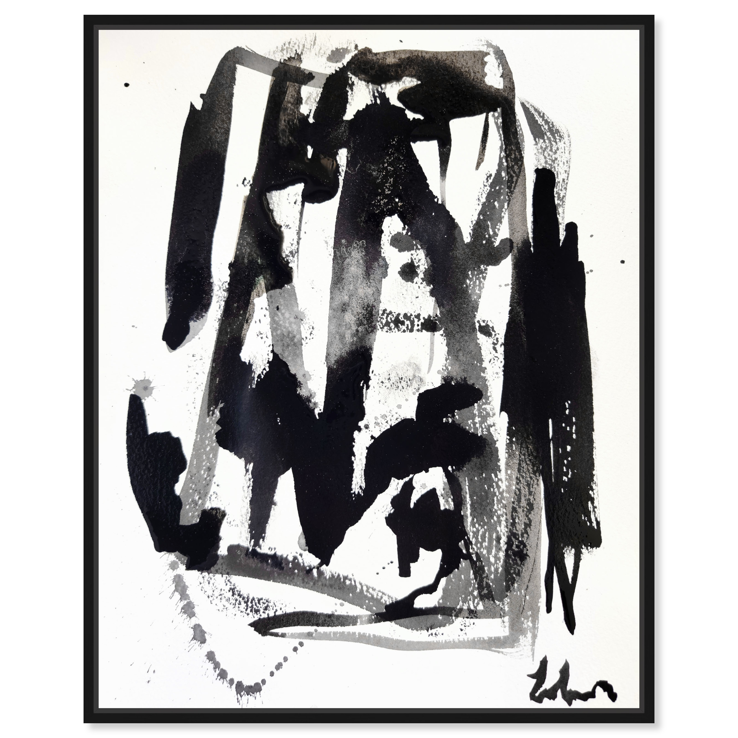 Dimensional Noir Masculine Abstract Man Cave Canvas Wall Art by ...