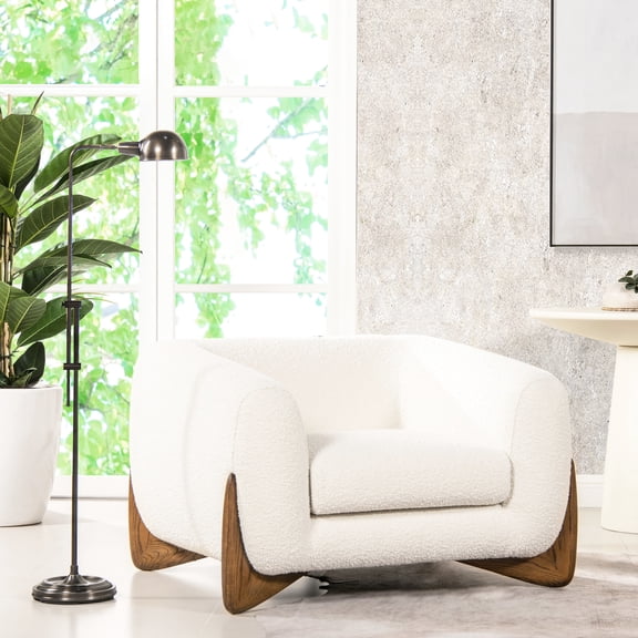 Sinuous Spring Seat Durability / Ideal for Balconies (Covered) / White Boucle Look