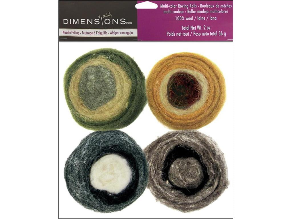 Needle Felting Wool Carded Wool Colour Pack 20G Brown Grey Red